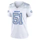 Mike Danna ＃51 Buffalo Bills Game White Women's 2025 Rivalries Collection Jersey