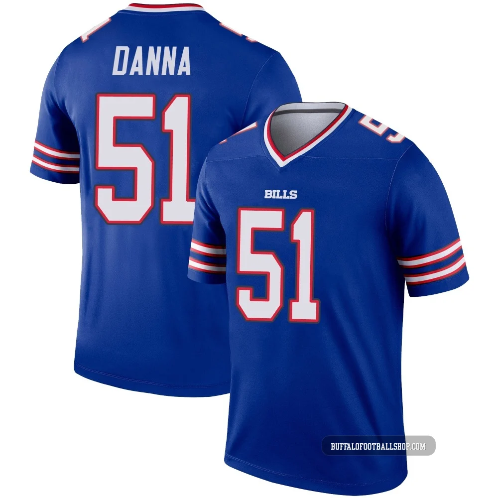 Mike Danna ＃51 Buffalo Bills Legend Royal Youth Jersey