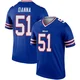 Mike Danna ＃51 Buffalo Bills Legend Royal Youth Jersey