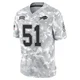 Mike Danna ＃51 Buffalo Bills Limited Arctic Camo Men's 2024 Salute to Service Jersey