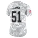 Mike Danna ＃51 Buffalo Bills Limited Arctic Camo Women's 2024 Salute to Service Jersey