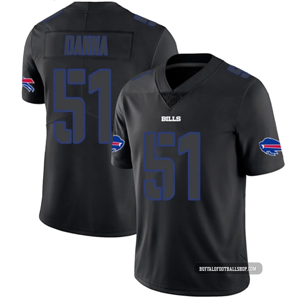 Mike Danna ＃51 Buffalo Bills Limited Black Impact Youth Jersey