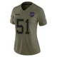 Mike Danna ＃51 Buffalo Bills Limited Olive Women's 2025 Salute to Service Jersey