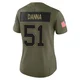 Mike Danna ＃51 Buffalo Bills Limited Olive Women's 2025 Salute to Service Jersey