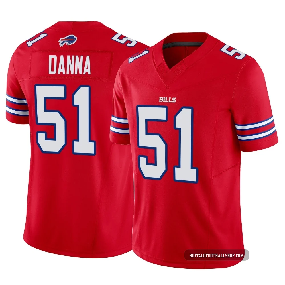 Mike Danna ＃51 Buffalo Bills Limited Red Youth Vapor F.U.S.E. Jersey