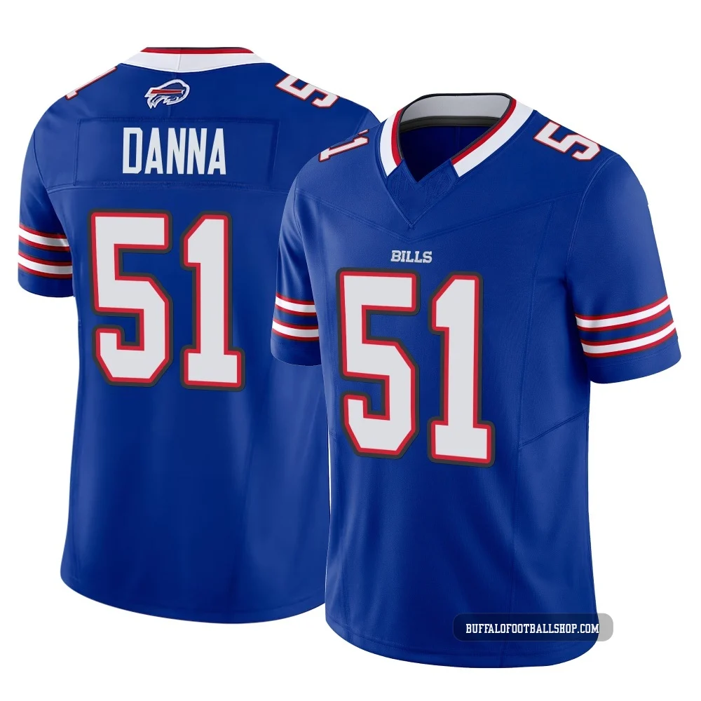 Mike Danna ＃51 Buffalo Bills Limited Royal Men's Vapor F.U.S.E. Jersey