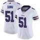 Mike Danna ＃51 Buffalo Bills Limited White Women's Color Rush Vapor Untouchable Jersey