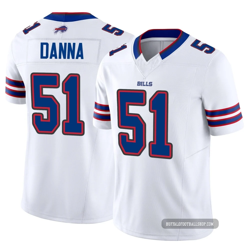 Mike Danna ＃51 Buffalo Bills Limited White Youth Vapor F.U.S.E. Jersey