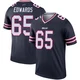 Mike Edwards ＃65 Buffalo Bills Legend Navy Men's Inverted Jersey
