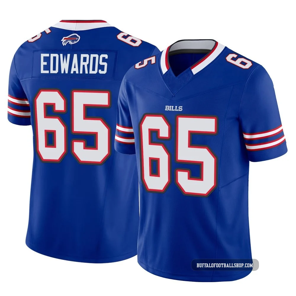 Mike Edwards ＃65 Buffalo Bills Limited Royal Youth Vapor F.U.S.E. Jersey