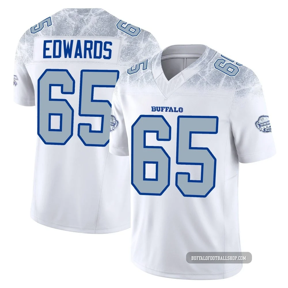 Mike Edwards ＃65 Buffalo Bills Limited White Youth 2025 Rivalries Collection Jersey