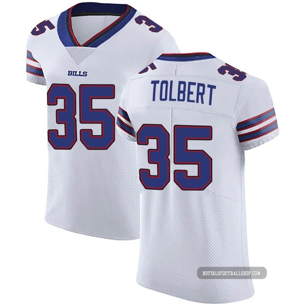 Mike Tolbert ＃35 Buffalo Bills Elite White Men's Vapor Untouchable Jersey