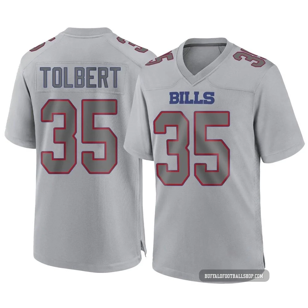 Mike Tolbert ＃35 Buffalo Bills Game Gray Men's Atmosphere Fashion Jersey
