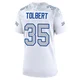 Mike Tolbert ＃35 Buffalo Bills Game White Women's 2025 Rivalries Collection Jersey
