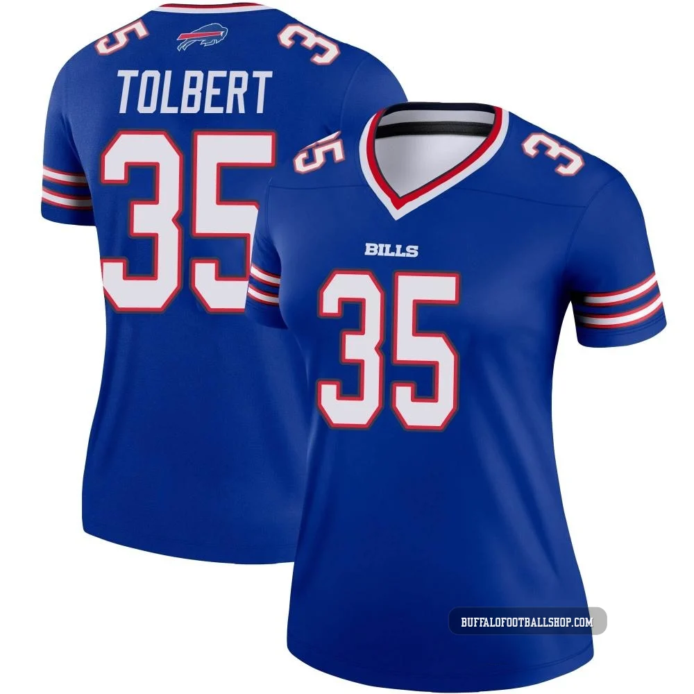 Mike Tolbert ＃35 Buffalo Bills Legend Royal Women's Jersey