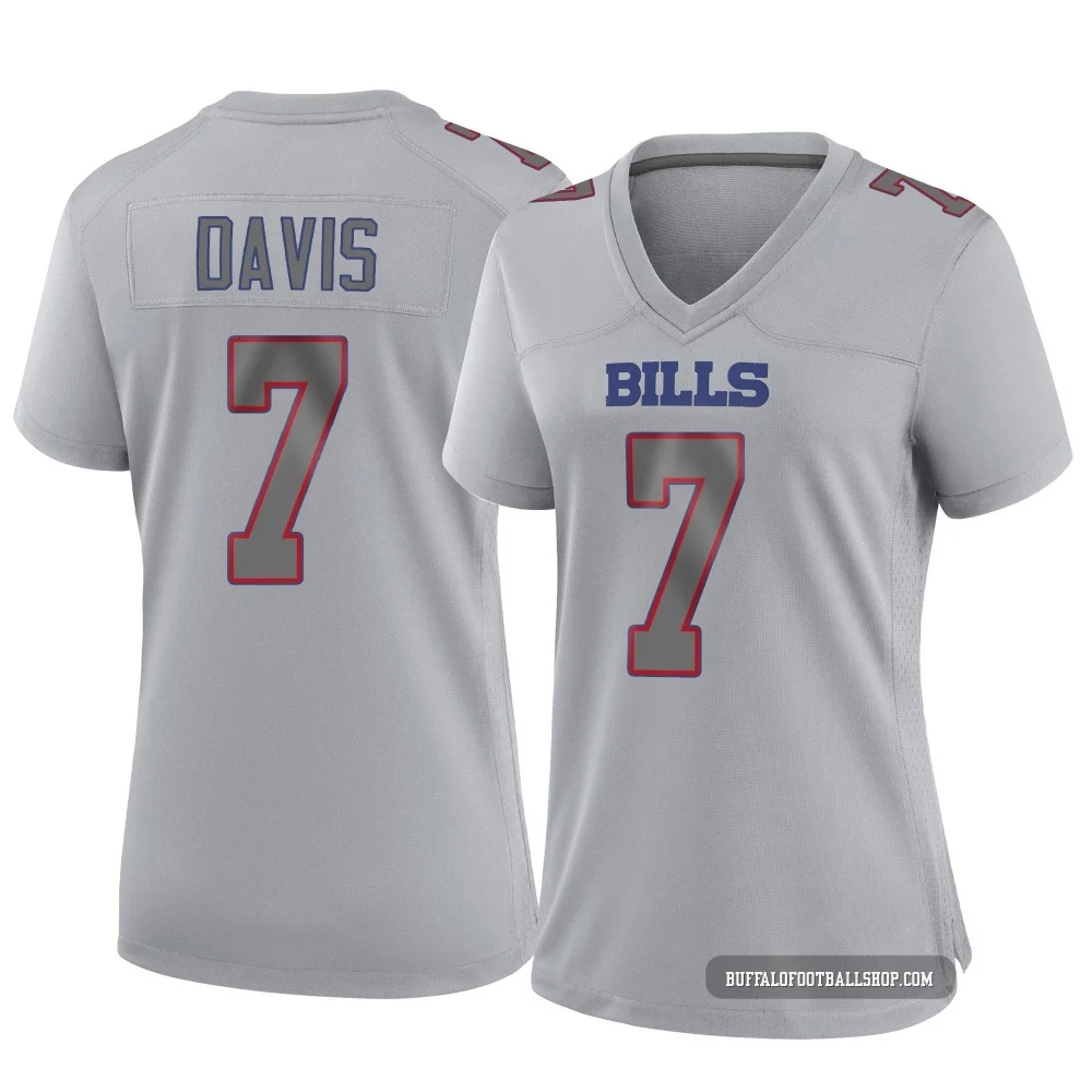 Ray Davis ＃7 Buffalo Bills Game Gray Women's Atmosphere Fashion Jersey