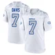 Ray Davis ＃7 Buffalo Bills Game White Youth 2025 Rivalries Collection Jersey