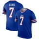 Ray Davis ＃7 Buffalo Bills Legend Royal Men's Jersey