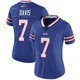 Ray Davis ＃7 Buffalo Bills Limited Royal Women's Team Color Vapor Untouchable Jersey