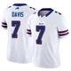 Ray Davis ＃7 Buffalo Bills Limited White Men's Vapor F.U.S.E. Jersey