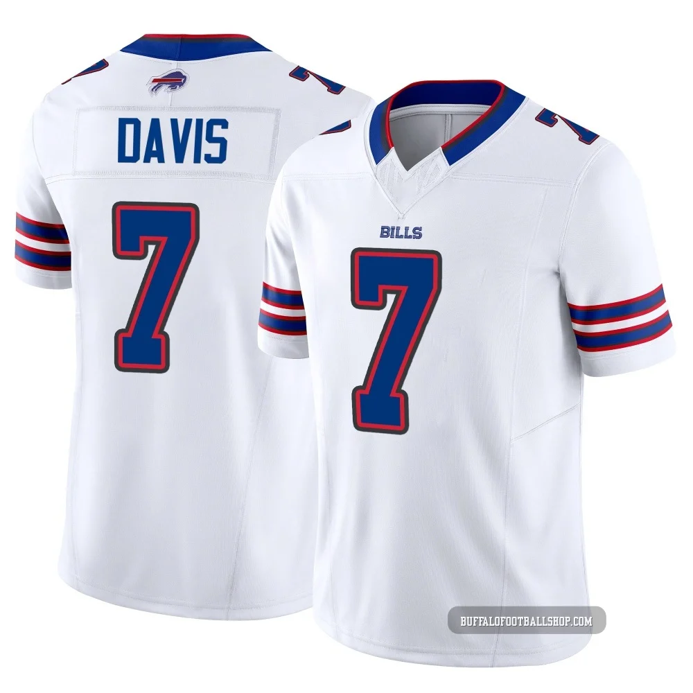 Ray Davis ＃7 Buffalo Bills Limited White Youth Vapor F.U.S.E. Jersey