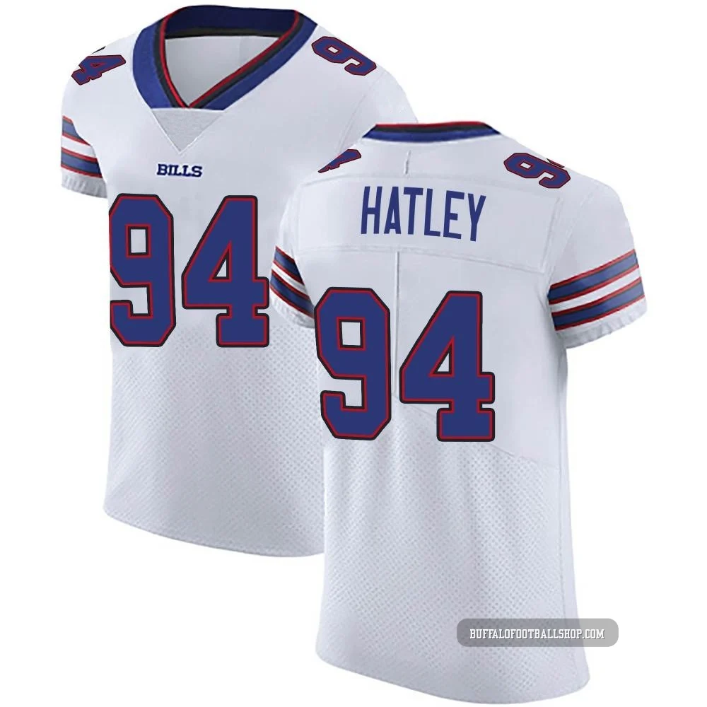 Rickey Hatley ＃94 Buffalo Bills Elite White Men's Vapor Untouchable Jersey