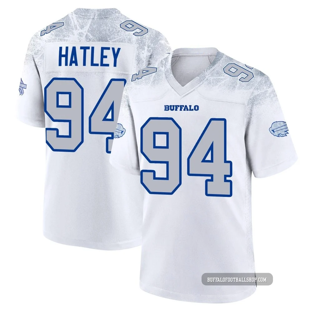 Rickey Hatley ＃94 Buffalo Bills Game White Men's 2025 Rivalries Collection Jersey