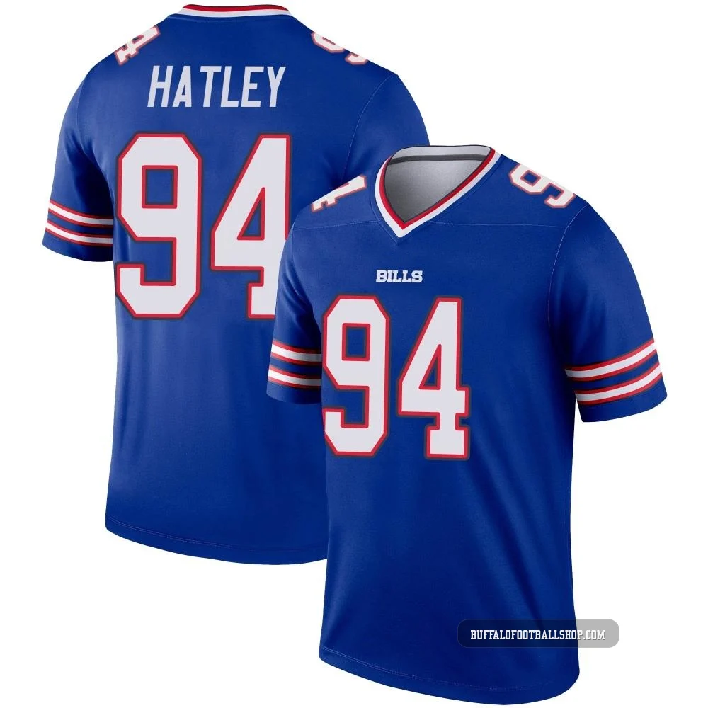 Rickey Hatley ＃94 Buffalo Bills Legend Royal Youth Inverted Jersey