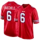 Shane Buechele ＃6 Buffalo Bills Game Red Men's Alternate Jersey