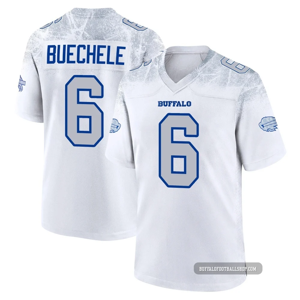 Shane Buechele ＃6 Buffalo Bills Game White Youth 2025 Rivalries Collection Jersey