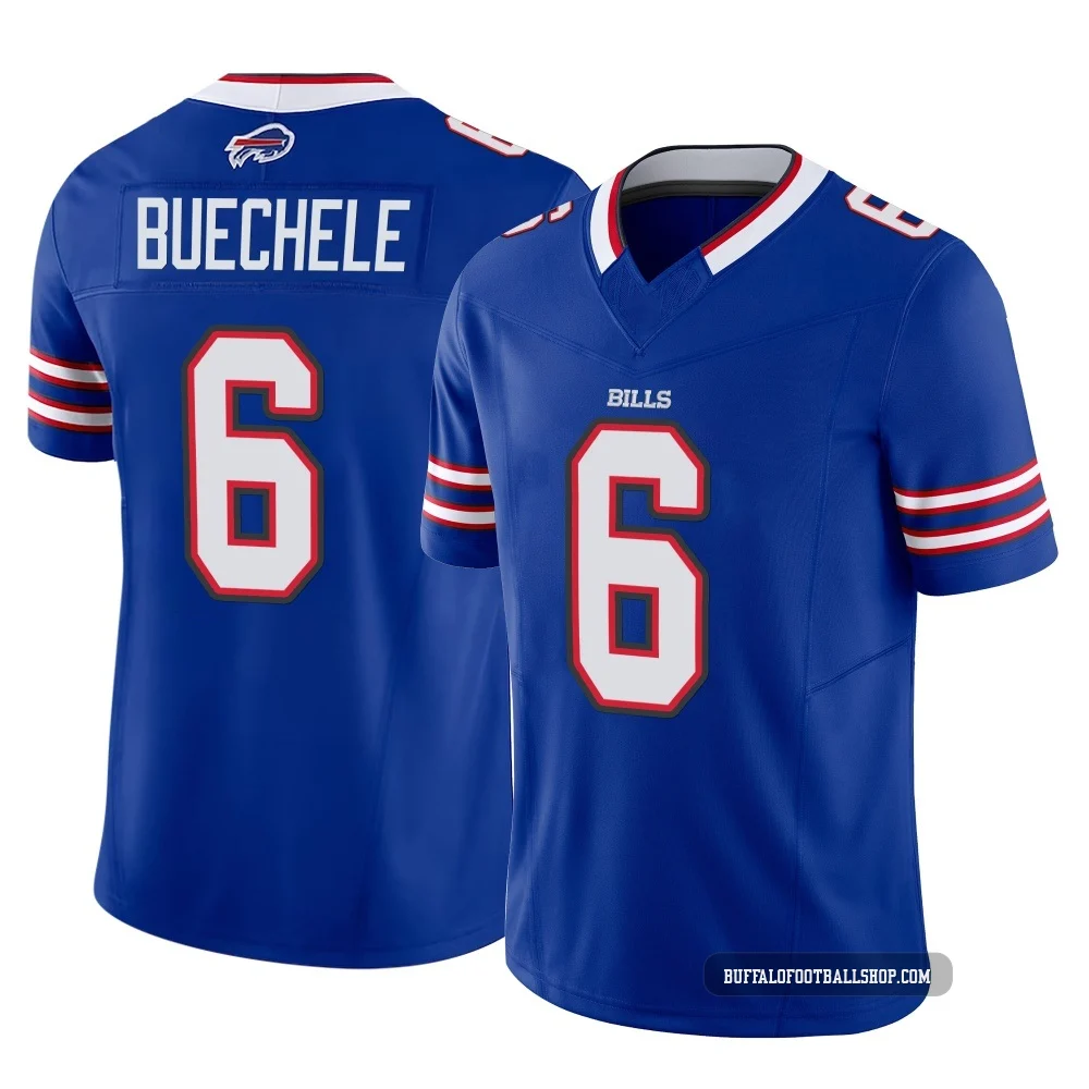 Shane Buechele ＃6 Buffalo Bills Limited Royal Men's Vapor F.U.S.E. Jersey