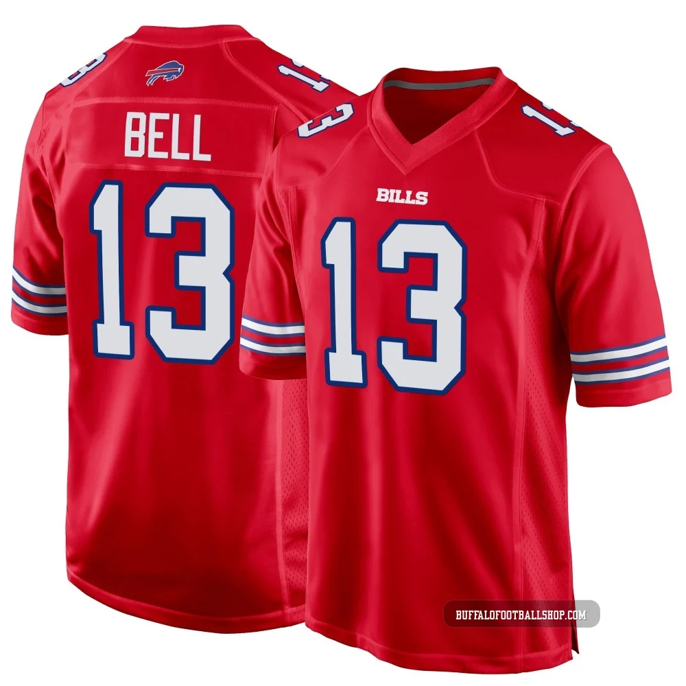 Skyler Bell ＃13 Buffalo Bills Game Red Youth Alternate Jersey