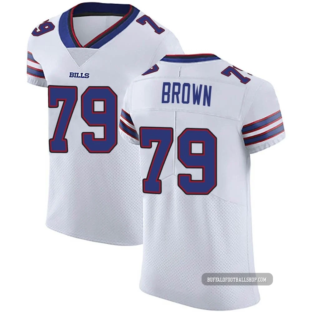 Spencer Brown ＃79 Buffalo Bills Elite White Men's Vapor Untouchable Jersey