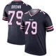 Spencer Brown ＃79 Buffalo Bills Legend Navy Men's Inverted Jersey