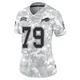 Spencer Brown ＃79 Buffalo Bills Limited Arctic Camo Women's 2024 Salute to Service Jersey