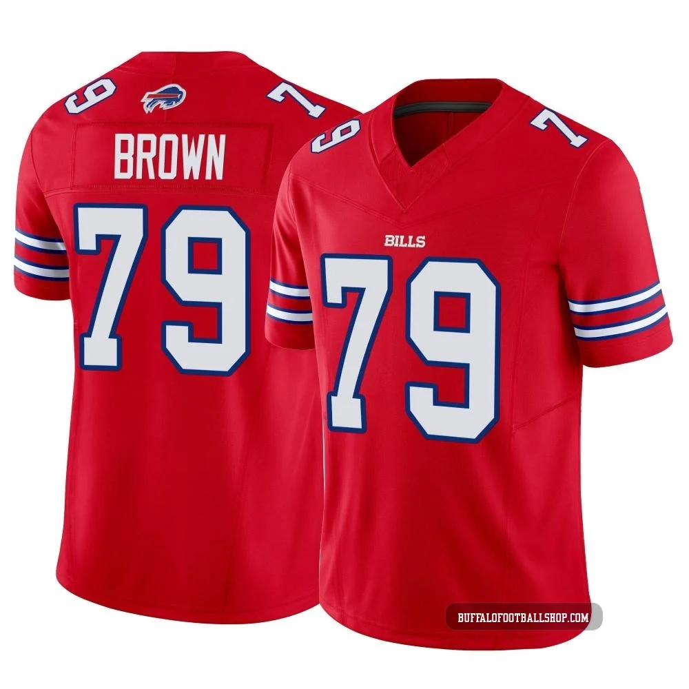 Spencer Brown ＃79 Buffalo Bills Limited Red Youth Vapor F.U.S.E. Jersey