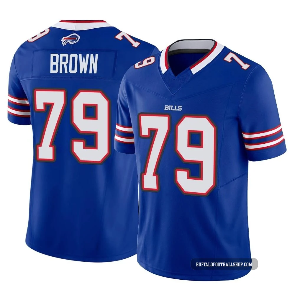 Spencer Brown ＃79 Buffalo Bills Limited Royal Youth Vapor F.U.S.E. Jersey