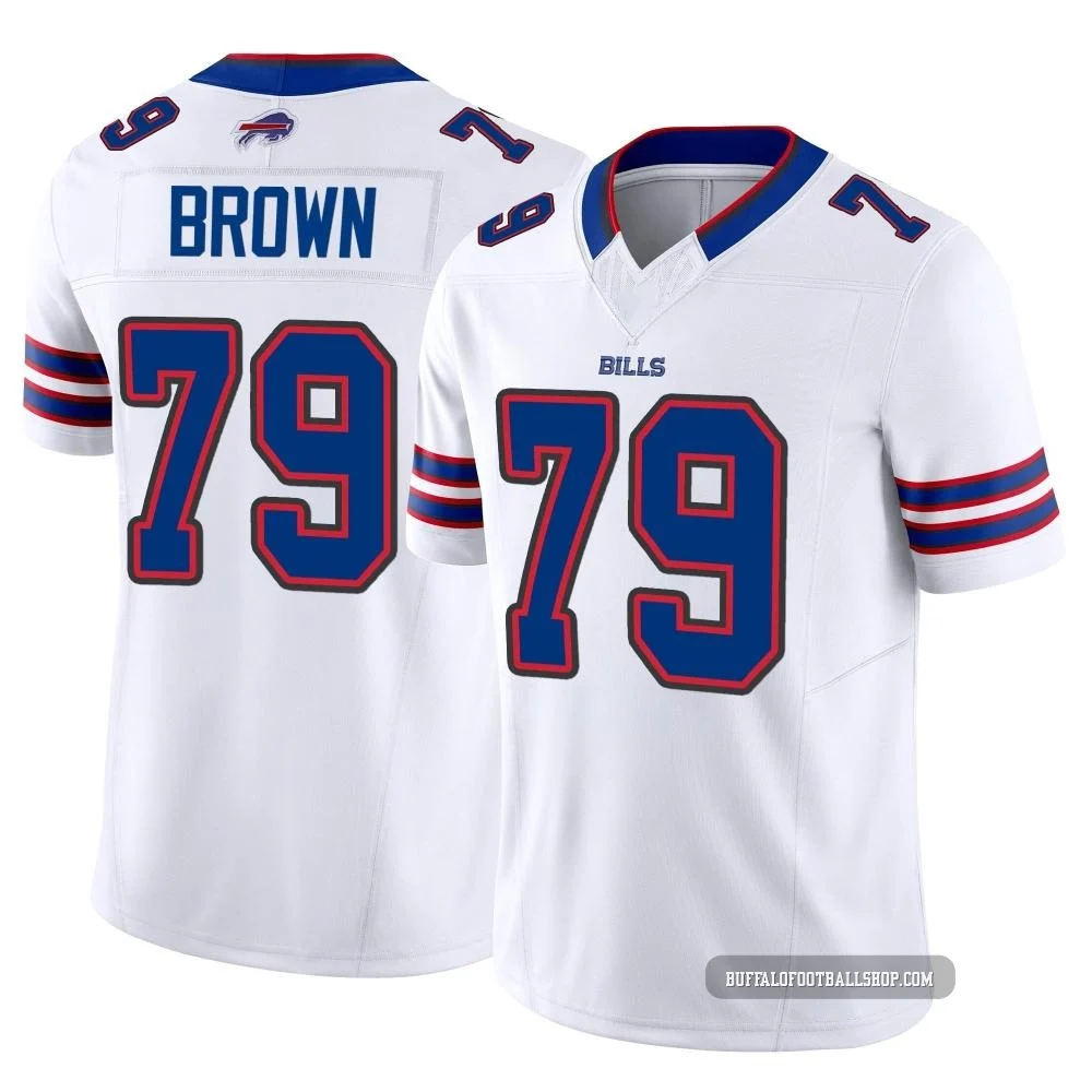 Spencer Brown ＃79 Buffalo Bills Limited White Youth Vapor F.U.S.E. Jersey