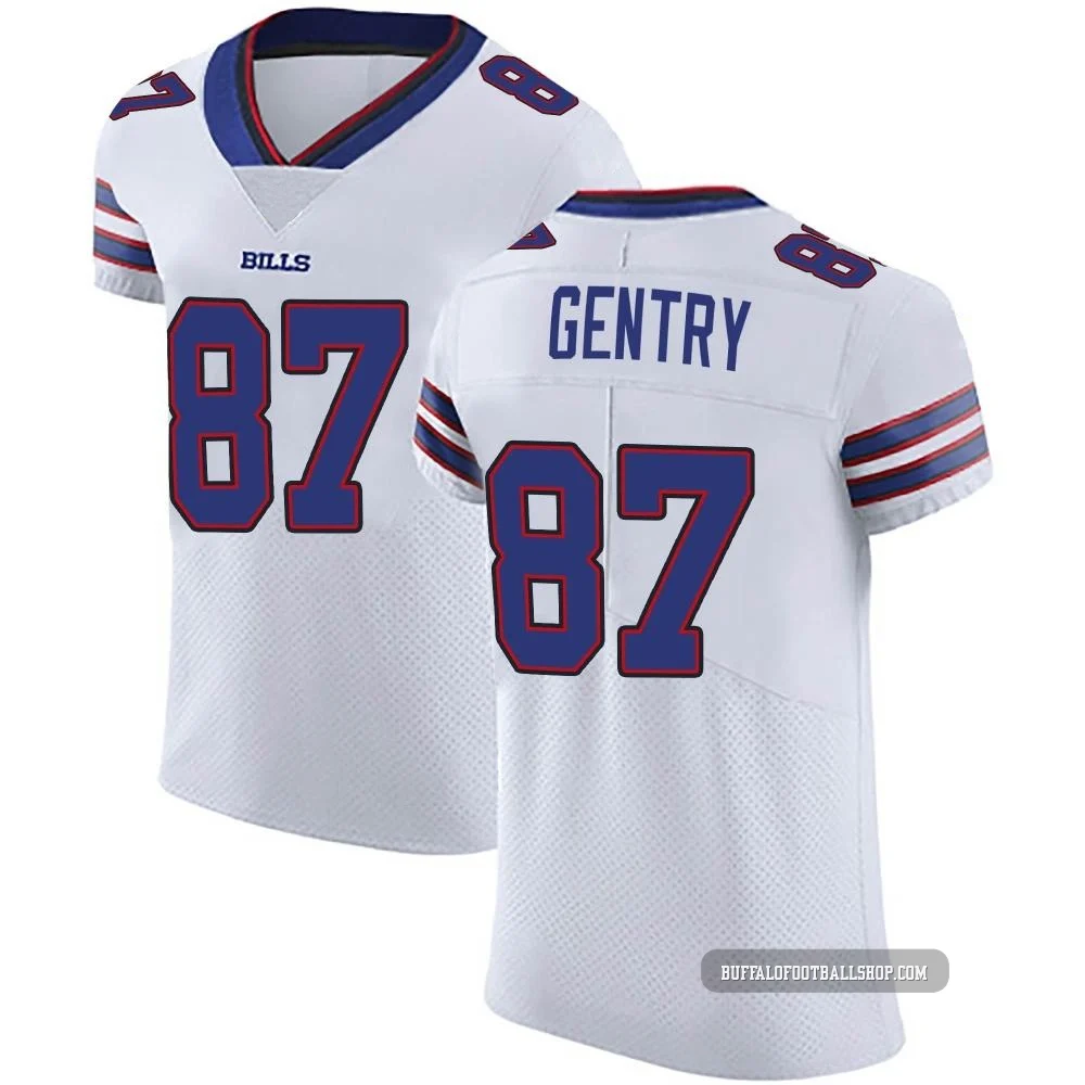Tanner Gentry ＃87 Buffalo Bills Elite White Men's Vapor Untouchable Jersey