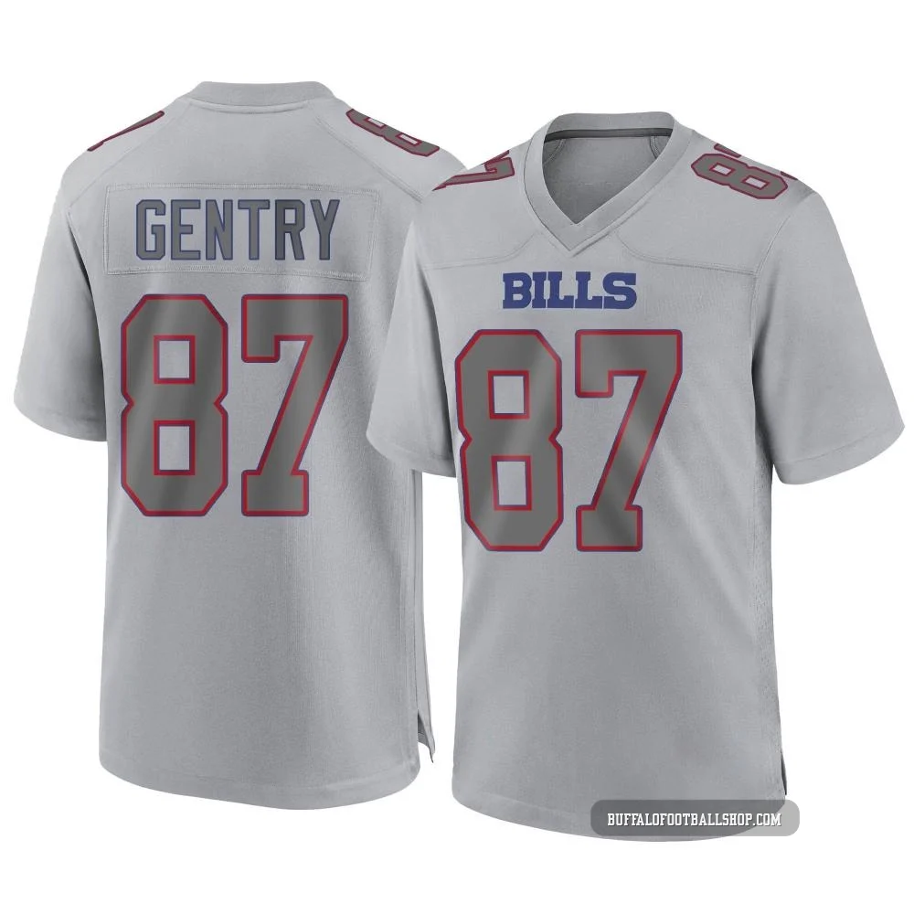 Tanner Gentry ＃87 Buffalo Bills Game Gray Men's Atmosphere Fashion Jersey