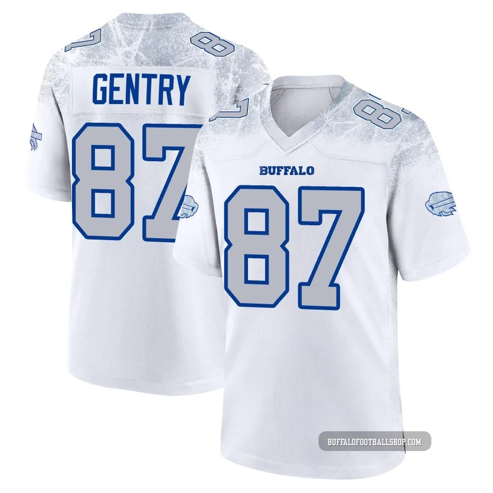Tanner Gentry ＃87 Buffalo Bills Game White Youth 2025 Rivalries Collection Jersey