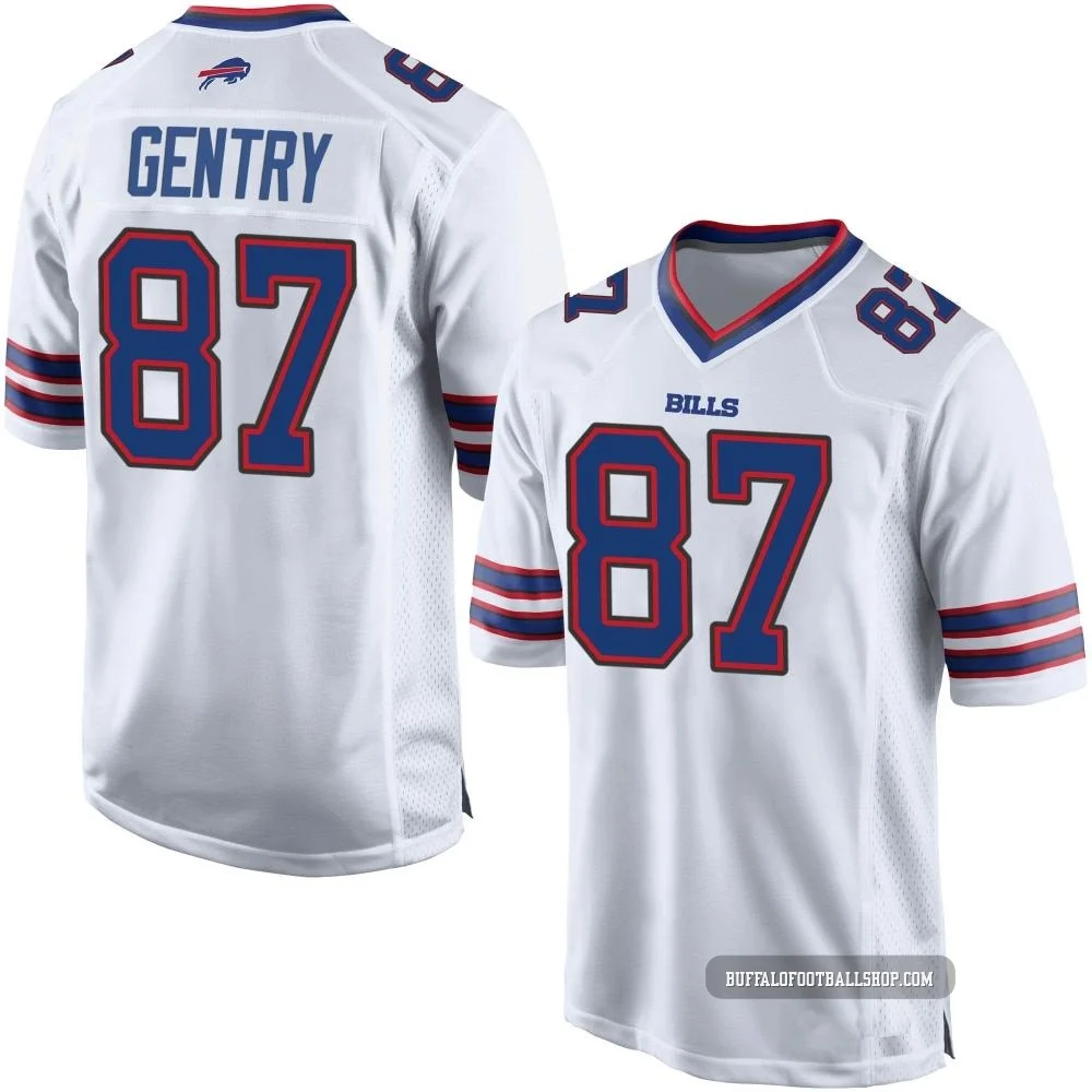 Tanner Gentry ＃87 Buffalo Bills Game White Youth Jersey