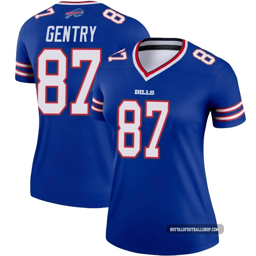 Tanner Gentry ＃87 Buffalo Bills Legend Royal Women's Jersey