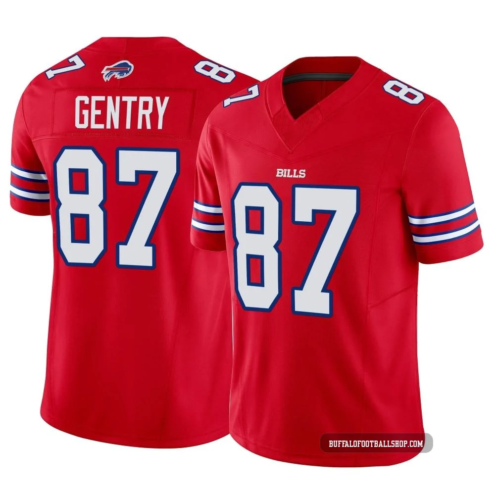 Tanner Gentry ＃87 Buffalo Bills Limited Red Youth Vapor F.U.S.E. Jersey