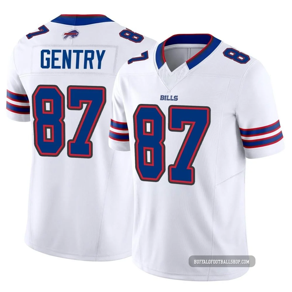 Tanner Gentry ＃87 Buffalo Bills Limited White Men's Vapor F.U.S.E. Jersey