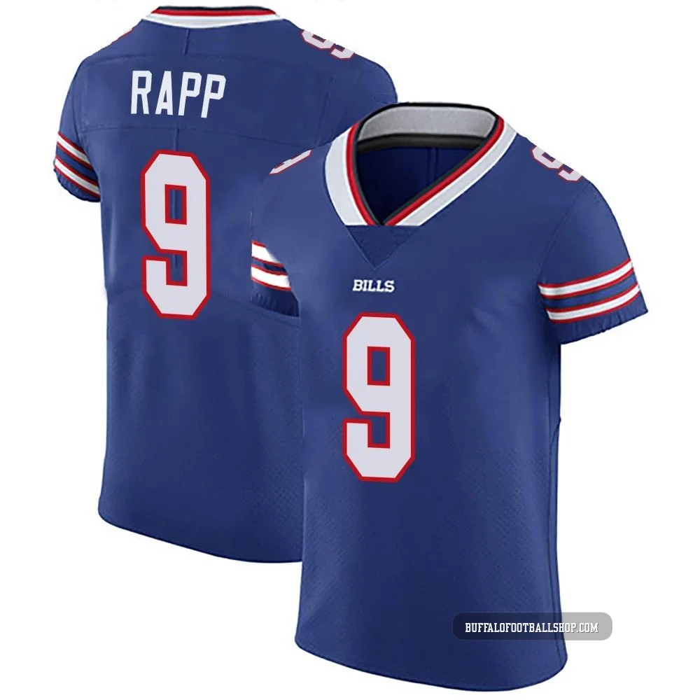 Taylor Rapp ＃9 Buffalo Bills Elite Royal Blue Men's Team Color Vapor Untouchable Jersey