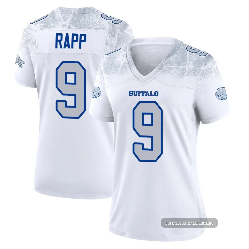 Taylor Rapp ＃9 Buffalo Bills Game White Women's 2025 Rivalries Collection Jersey