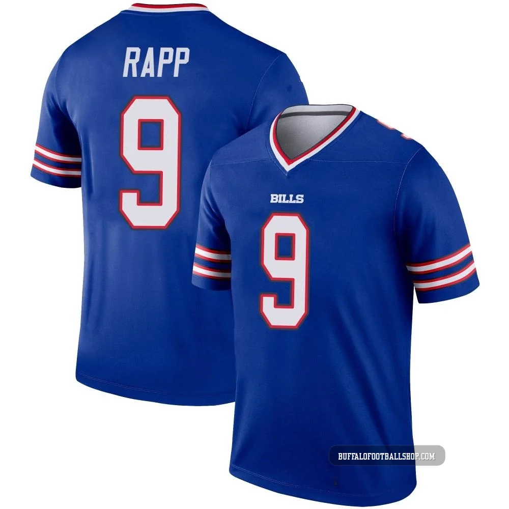 Taylor Rapp ＃9 Buffalo Bills Legend Royal Men's Jersey