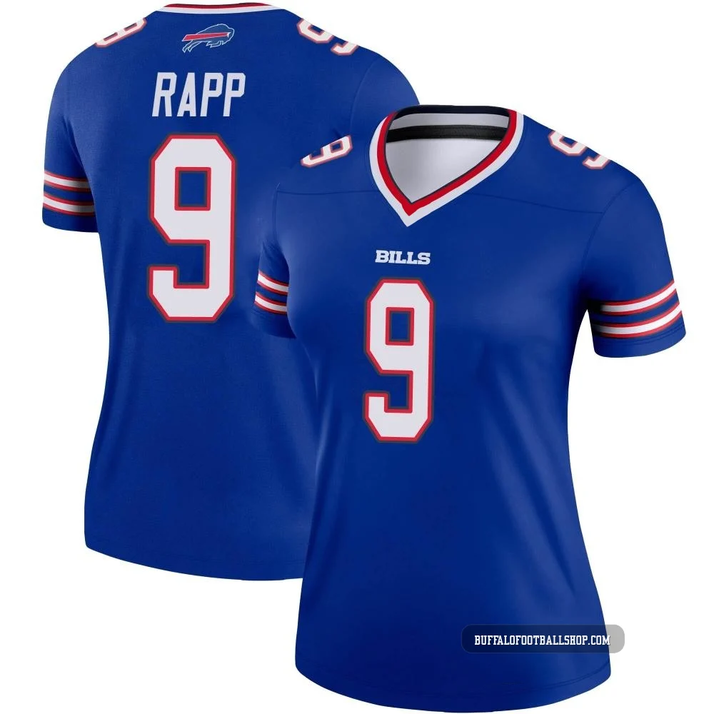 Taylor Rapp ＃9 Buffalo Bills Legend Royal Women's Jersey