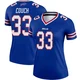 Te'Cory Couch ＃33 Buffalo Bills Legend Royal Women's Jersey